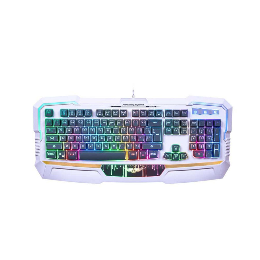 Bàn phím gaming LED có dây Newmen KB813 trắng xám - USB