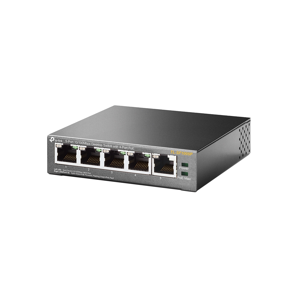 Bộ chia mạng TP-Link 5 cổng 10/100 TL-SF1005P 4-Port PoE