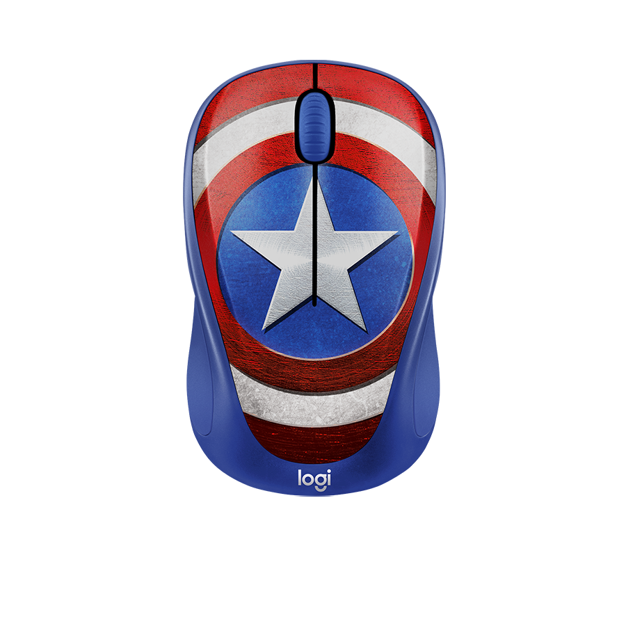 Chuột vi tính quang không dây Logitech M238 SPIDER MAN - Màu đen, AA, 3 nút, 1000DPI, (910-005559)