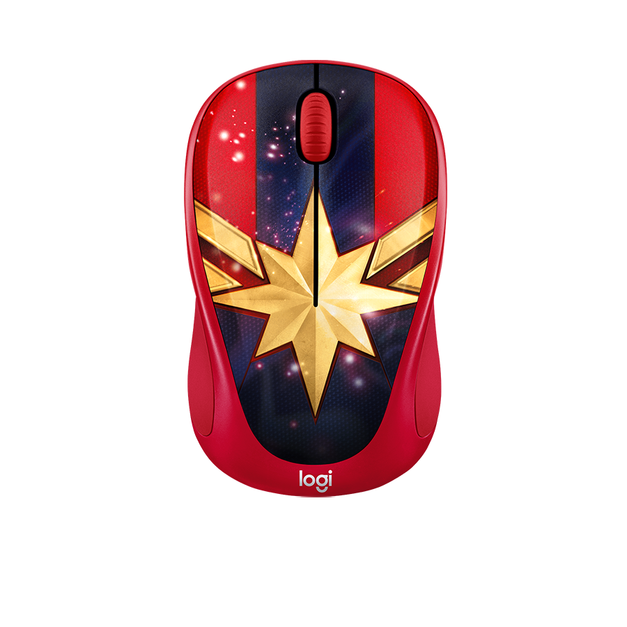 Chuột vi tính quang không dây Logitech M238 SPIDER MAN - Màu đen, AA, 3 nút, 1000DPI, (910-005559)