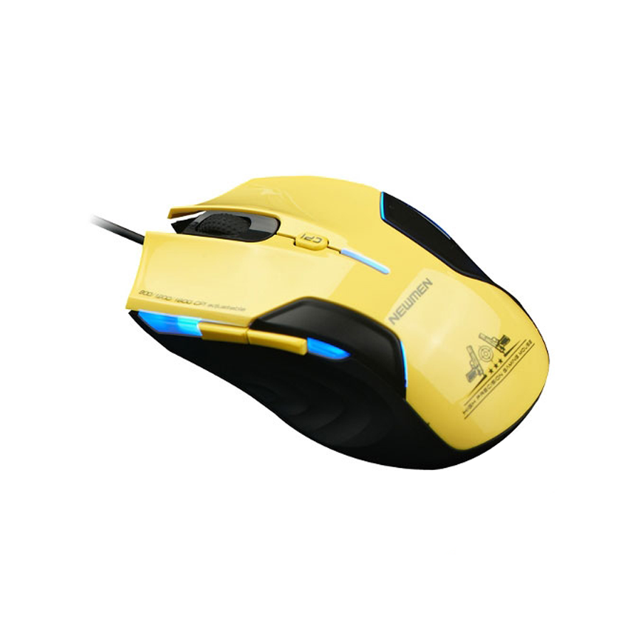 Chuột quang NEWMEN G7 PLUS-YL (vàng) - USB/6 nút/800-1600CPI/PixArt & 99GlassGo