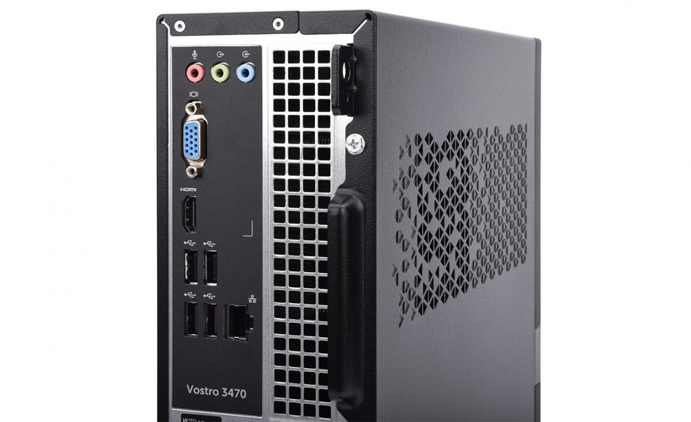 Máy tính để bàn Dell Vostro SFF V3470A Intel Core i3-8100/4GB/1TBG7/DVDRW/WF+BT/1HDMI+1VGA/Win10/1Y
