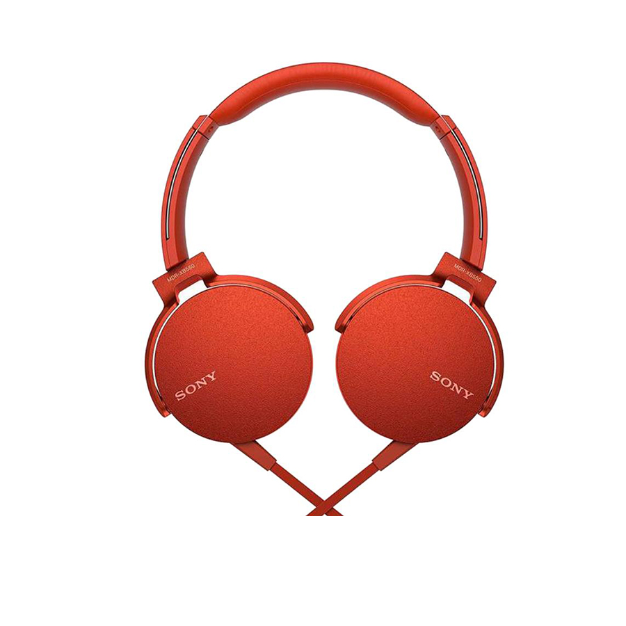Tai nghe Sony EXTRA BASS MDR-XB550AP - màu đỏ - màng loa 30mm loại vòm; dây 1.2m