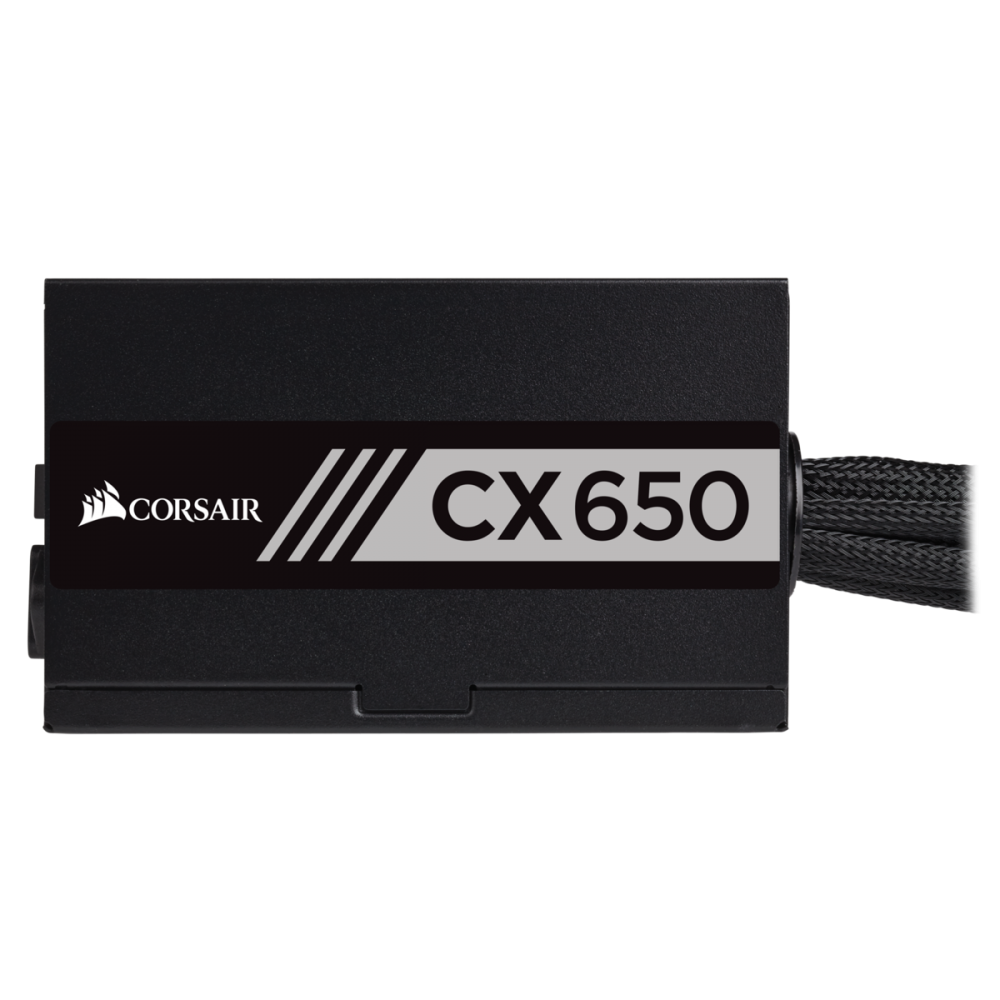 Nguồn Corsair CX650 - 650W 80 Plus - 1x24(20+4)pin + 1x8(4+4) pin ATV 12v + 1*6pin PCI-E + 1*8pin PCI-E, 3*SATA, Fan12