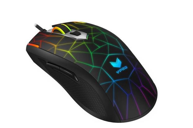 Chuột dây Rapoo gaming V26S màu đen - 7000dpi; IPS 80, 6 nút, LED RGB - USB 2.0