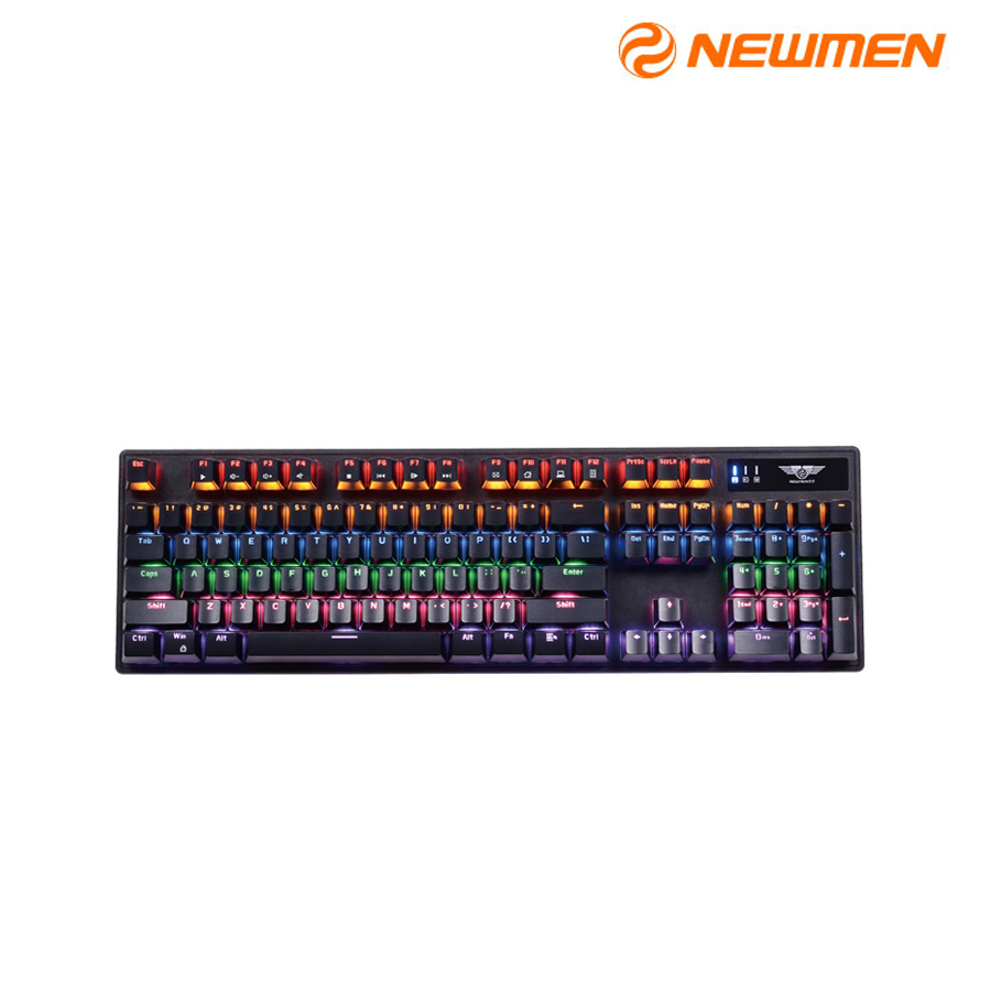 Bàn Phím Cơ Gaming Newmen Red Switch GM325 - Led Xuyên Chữ, USB, Màu Đena