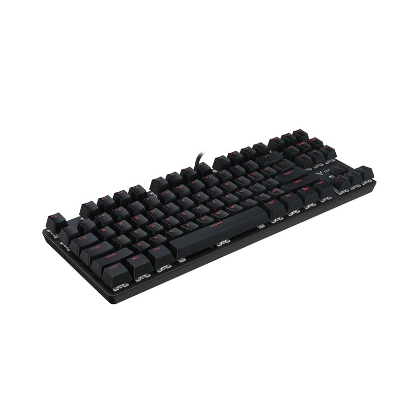 Bàn Phím Cơ Rapoo Brown Switch V500Alloy TKL 87 Phím - USB, Màu Đen