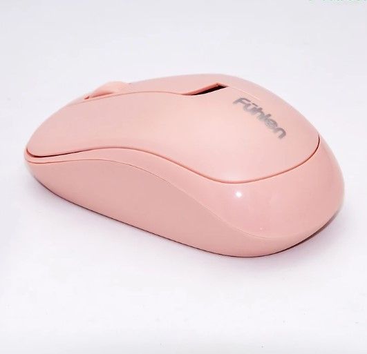 Chuột Không Dây Fuhlen A09B - Màu Hồng - Wireless 2.4GHz; 1000 DPI