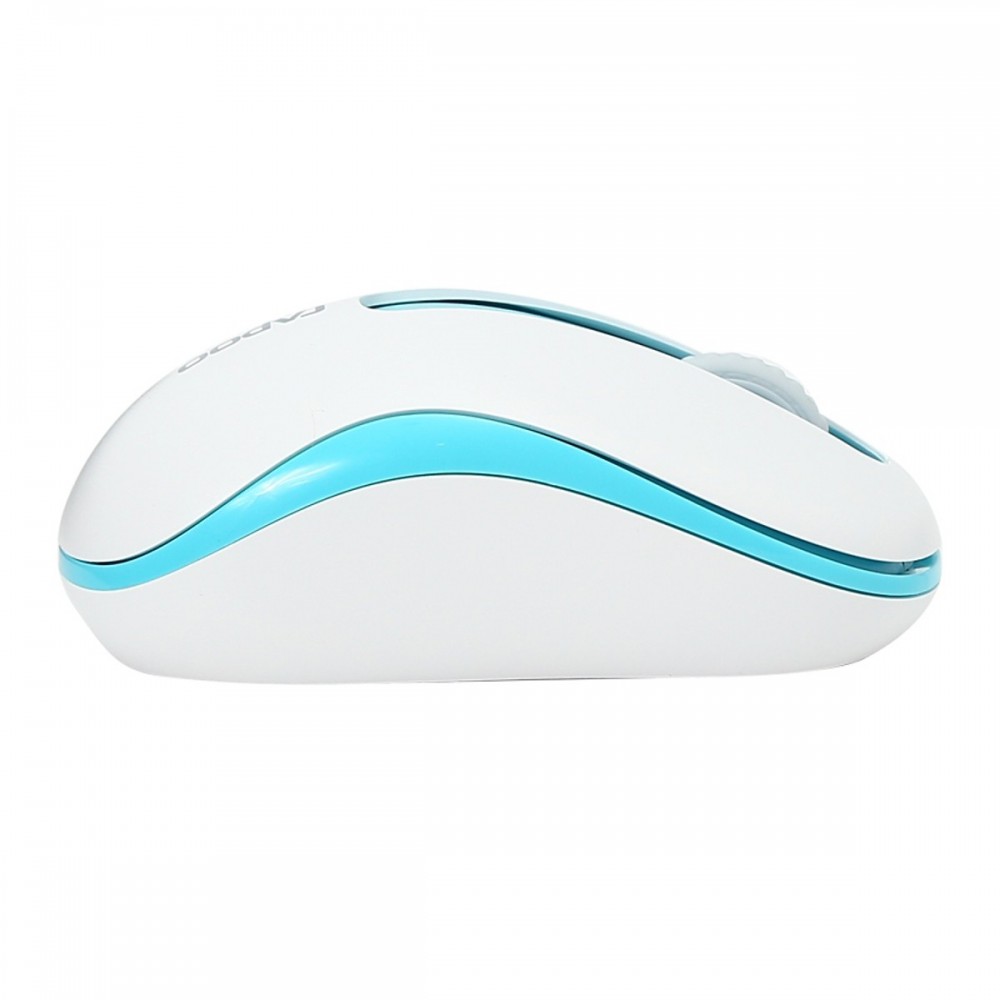 Chuột không dây Rapoo M10 Plus - mầu trắng xanh, 2.4Ghz, 1000dpi