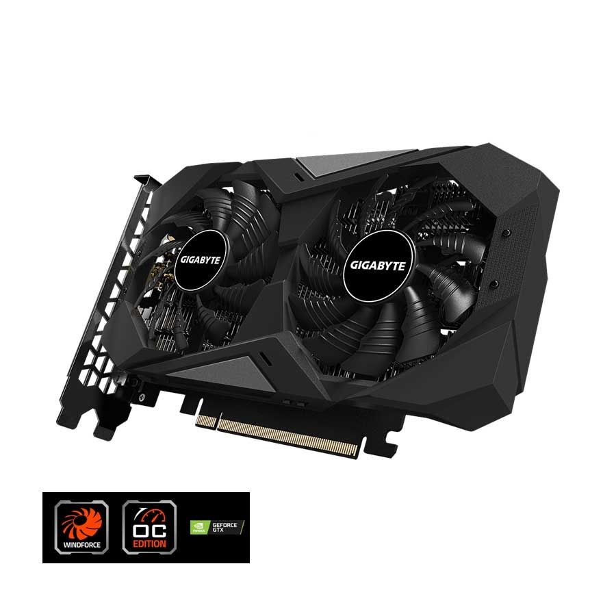 VGA Gigabyte GV-N1656WF2OC-4GB 2 Fan – Nvidia GTX1650; 4GB GDDR6 128bit; CC 1650MHz; MC 12GHz; HDMI2.0b + DP 1.4 + DVI-D